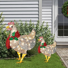 Laden Sie das Bild in den Galerie-Viewer, Weihnachtsdekoration>>Leuchtendes Huhn mit Schal