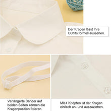 Laden Sie das Bild in den Galerie-Viewer, Abnehmbare gefälschte Bluse Kragen