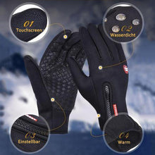 Laden Sie das Bild in den Galerie-Viewer, Premiume warme winddichte wasserdichte Touchscreen Handschuhe Unisex