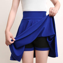 Laden Sie das Bild in den Galerie-Viewer, A-line elastische Taille Plissee Shorts Rock