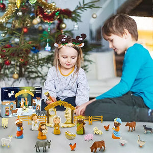 🎁24 Tage Weihnachtskrippe Set🎁
