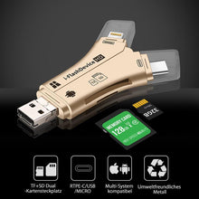 Laden Sie das Bild in den Galerie-Viewer, 4-in-1 iFlash Drive Kartenleser