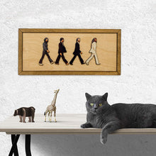 Laden Sie das Bild in den Galerie-Viewer, Gerahmtes Abbey Road-Porträt der Beatles