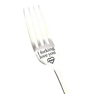 💝Gravierte Gabel - Bestes lustiges Geschenk für einen geliebten Menschen
