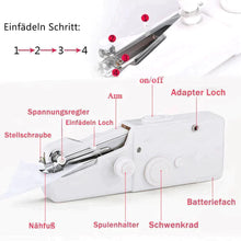 Laden Sie das Bild in den Galerie-Viewer, Tragbare Mini Handnähmaschine