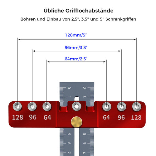 Locher für Schubladengriffe