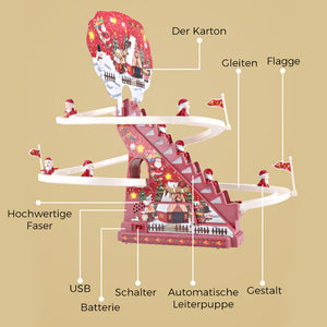Weihnachtsmann elektrisches und rutschgleitendes Spielzeug
