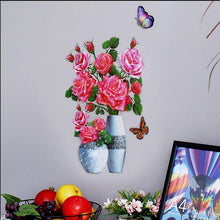 Laden Sie das Bild in den Galerie-Viewer, 3D Stereo Vase Wandaufkleber