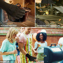 Laden Sie das Bild in den Galerie-Viewer, Bequee professionelle Grillhandschuhe hitzebeständige Handschuhe - 1 Paar