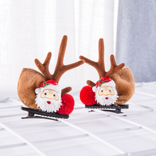 Laden Sie das Bild in den Galerie-Viewer, 🎅Weihnachten Geweih Plüsch Haarnadeln