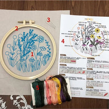Laden Sie das Bild in den Galerie-Viewer, Stickrahmen-Blumen-Kit für Anfänger