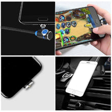 Laden Sie das Bild in den Galerie-Viewer, Bequee 3 in 1 magnetisches Ladekabel für Lightning, Micro und Type C, 2m