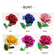 Laden Sie das Bild in den Galerie-Viewer, Blüte Ewige 24K Gold Rose