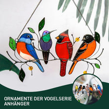 Laden Sie das Bild in den Galerie-Viewer, Vögel Glasmalerei Fensterbehänge🐦