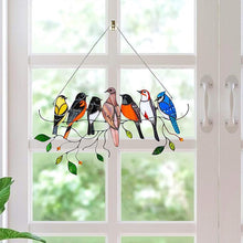 Laden Sie das Bild in den Galerie-Viewer, Vögel Glasmalerei Fensterbehänge🐦