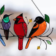 Laden Sie das Bild in den Galerie-Viewer, Vögel Glasmalerei Fensterbehänge🐦