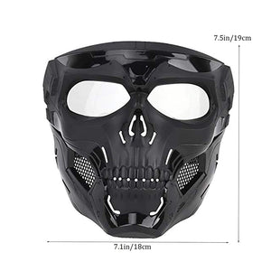 💀Totenkopf Horror Helmmaske💀