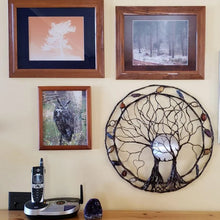 Laden Sie das Bild in den Galerie-Viewer, 🌳Kreis des Lebens – Wandkunst aus Metallbaum🌳