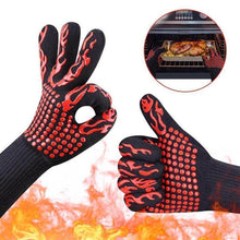 Laden Sie das Bild in den Galerie-Viewer, Bequee professionelle Grillhandschuhe hitzebeständige Handschuhe - 1 Paar