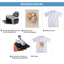 Laden Sie das Bild in den Galerie-Viewer, Basteln Transferpapier für Inkjetdrucker（5 Blätter）