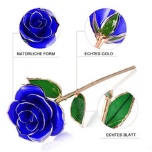 Laden Sie das Bild in den Galerie-Viewer, Blüte Ewige 24K Gold Rose