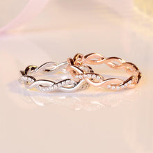 Laden Sie das Bild in den Galerie-Viewer, Verdrehen-Ring，Twist-Ring，Diamant-Ring
