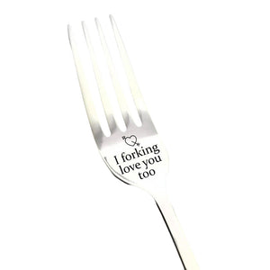 💝Gravierte Gabel - Bestes lustiges Geschenk für einen geliebten Menschen
