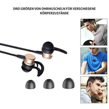 Laden Sie das Bild in den Galerie-Viewer, Bluetooth-Kopfhörer, Stereo-In-Ear-Ohrhörer, sicherer Sitz für Sport, Fitnessstudio, Reisen (wasserdicht, Noise Cancelling Mic)
