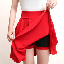 Laden Sie das Bild in den Galerie-Viewer, A-line elastische Taille Plissee Shorts Rock