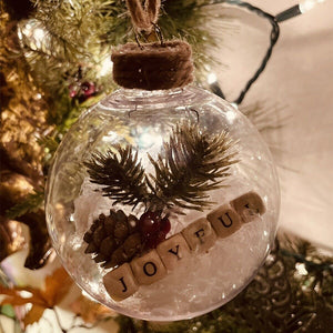 Transparente Weihnachtsdekoration Kugeln