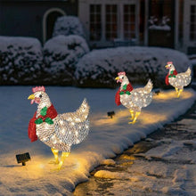 Laden Sie das Bild in den Galerie-Viewer, Weihnachtsdekoration>>Leuchtendes Huhn mit Schal