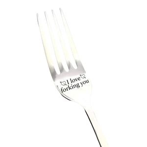💝Gravierte Gabel - Bestes lustiges Geschenk für einen geliebten Menschen