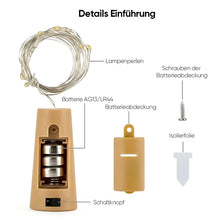 Laden Sie das Bild in den Galerie-Viewer, LED-Weinflaschenlichter Kork Nachtlicht DIY Decor Lift - Stück