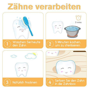 Milchzahnkästchen aus Holz für Babys