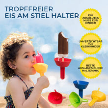 Laden Sie das Bild in den Galerie-Viewer, Tropfsicherer Eislutscherhalter mit Strohhalm