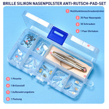 Laden Sie das Bild in den Galerie-Viewer, Brille Silikon Nasenpolster Anti-Rutsch-Pad-Set