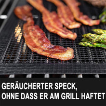 Laden Sie das Bild in den Galerie-Viewer, Teflon Netz Grillmatte antihaft wiederverwendbar, eckig 33x40 cm