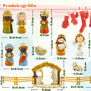 🎁24 Tage Weihnachtskrippe Set🎁
