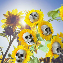 Laden Sie das Bild in den Galerie-Viewer, Sonnenblumenschädel Halloween Dekoration