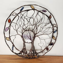 Laden Sie das Bild in den Galerie-Viewer, 🌳Kreis des Lebens – Wandkunst aus Metallbaum🌳