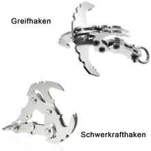 Laden Sie das Bild in den Galerie-Viewer, Rostfreier-Stahl faltbarer Schwerkraft Haken