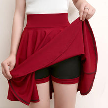 Laden Sie das Bild in den Galerie-Viewer, A-line elastische Taille Plissee Shorts Rock
