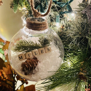 Transparente Weihnachtsdekoration Kugeln