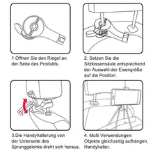 Laden Sie das Bild in den Galerie-Viewer, Heckhaken für Autositze mit Handyhalterung