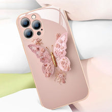Laden Sie das Bild in den Galerie-Viewer, 🦋3D-Schmetterlingsmuster Glas Handyhülle für iPhone🦋