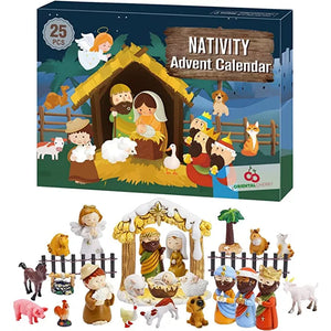 🎁24 Tage Weihnachtskrippe Set🎁