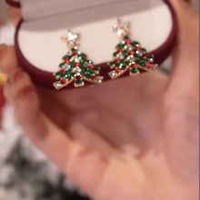 Laden Sie das Bild in den Galerie-Viewer, Hochwertige Weihnachtsbaum Ohrringe