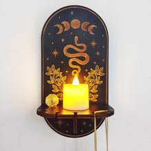 Laden Sie das Bild in den Galerie-Viewer, Kreative Kerzenständer Dekoration aus Holz