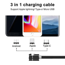 Laden Sie das Bild in den Galerie-Viewer, Bequee 3 in 1 magnetisches Ladekabel für Lightning, Micro und Type C, 2m