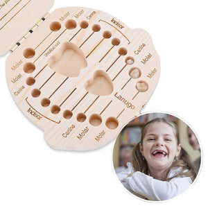 Milchzahnkästchen aus Holz für Babys